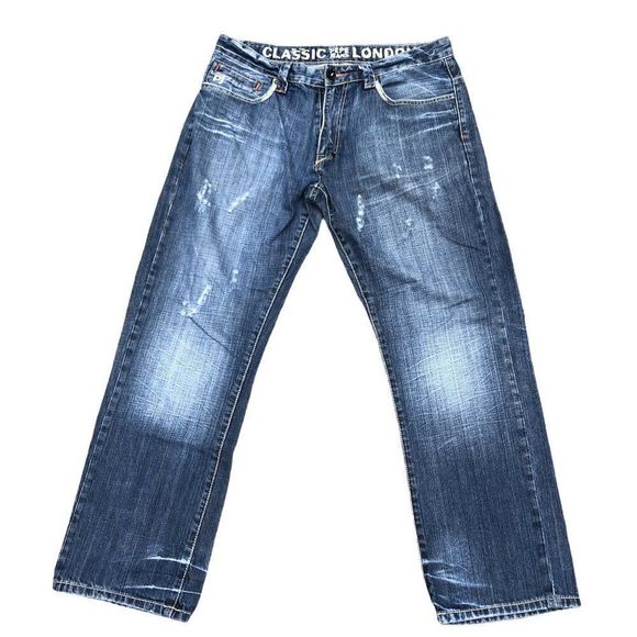 Pepe London Jeans Size 34 Blue - Picture 3 of 10